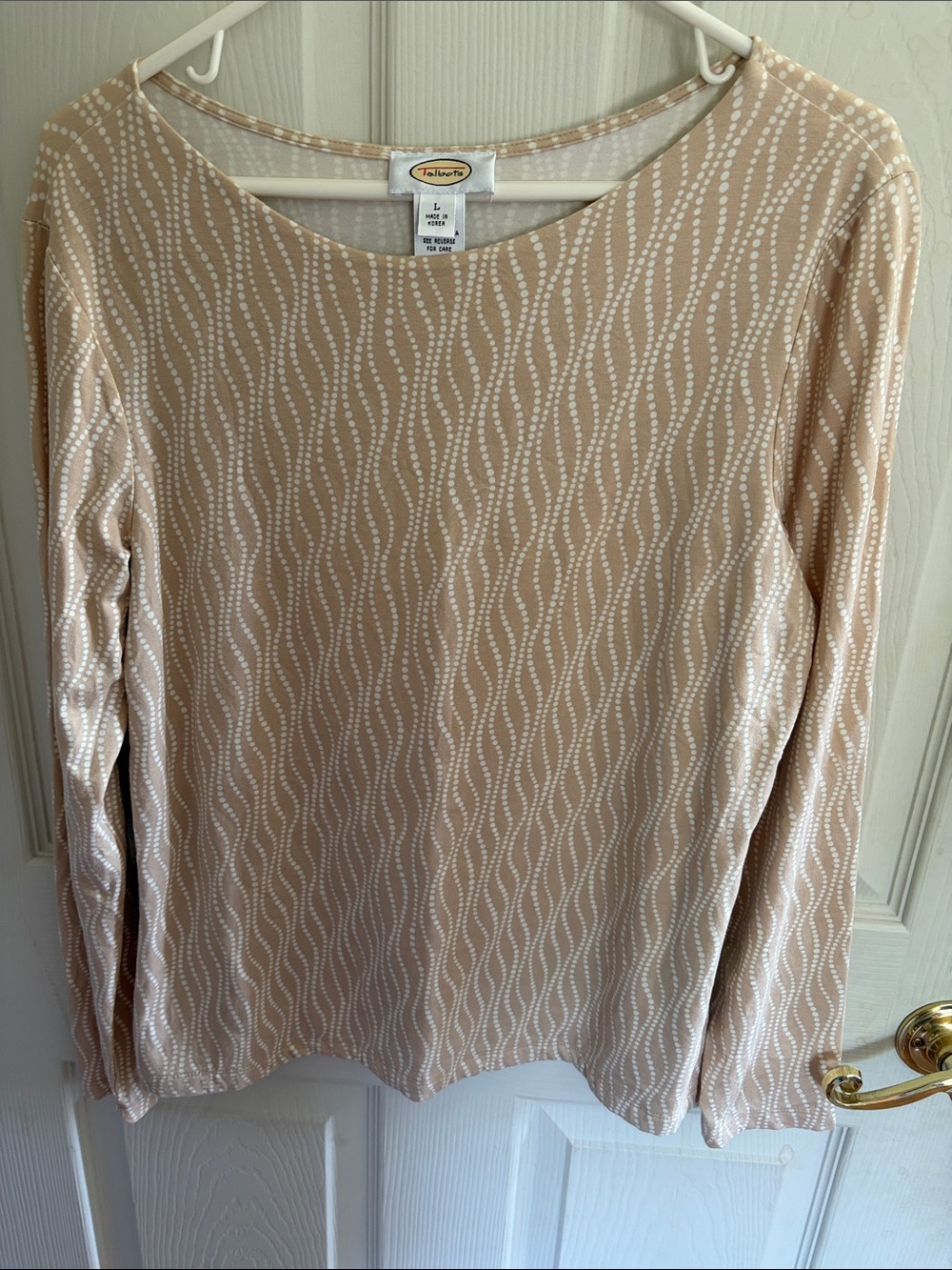 Talbots Women’s Long Sleeve Tee, Lg.